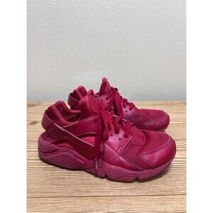Nike Air Huarache Run Triple Red Sneakers Women’s 8.5 Athletic Shoes Trainers